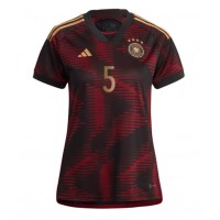 Tyskland Thilo Kehrer #5 Bortatröja Kvinnor VM 2022 Korta ärmar